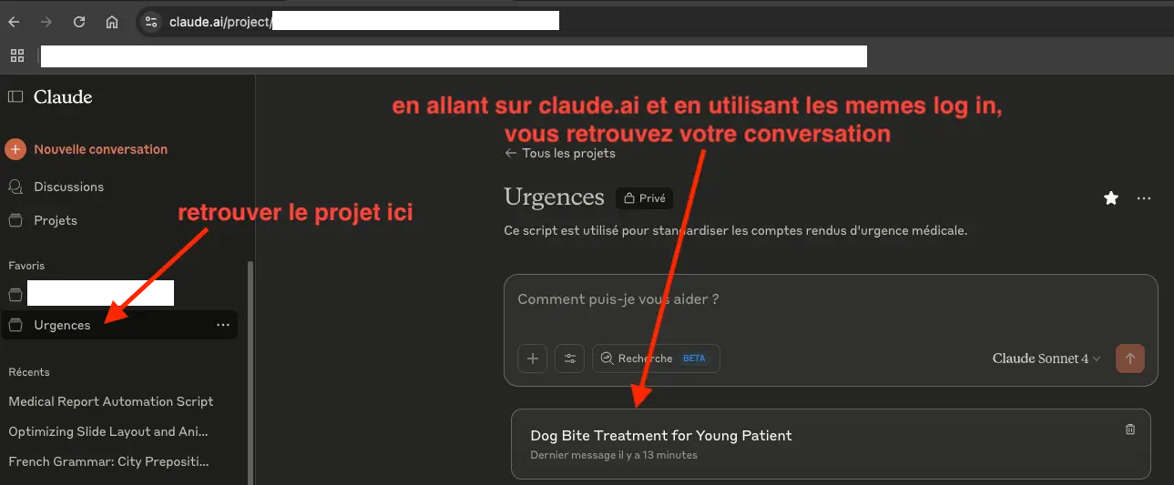 Courrier de sortie urgences généré par IA sur ordinateur