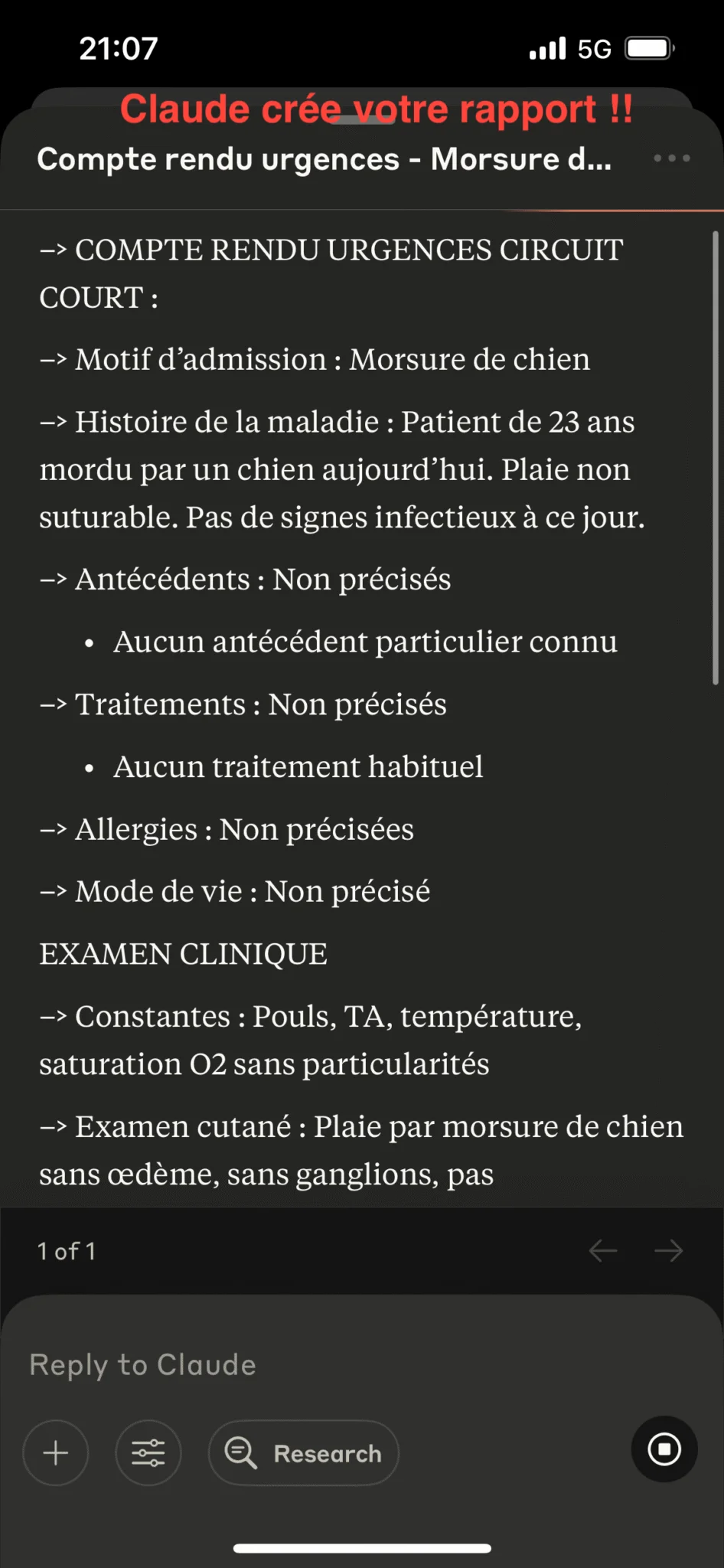 Résultat courrier de sortie généré par IA en 30 secondes